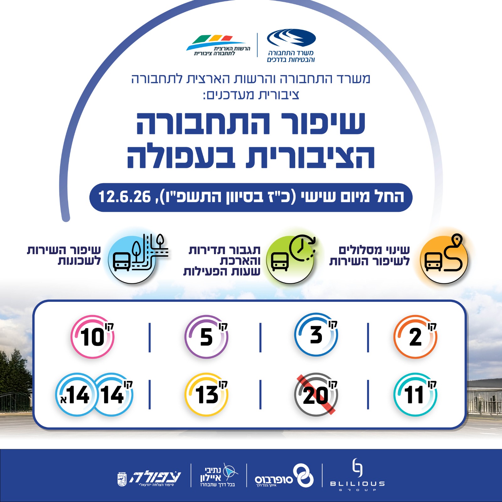 שיפור התחבורה הציבורית בעפולה 