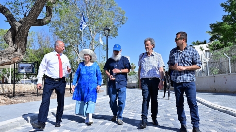 הרחוב החדש על שמו של ריכארד קאופמן במרכז העיר.JPG