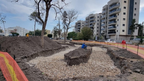 העבודות על פארק האופניים השני שהחלו לפני כשבוע.jpg