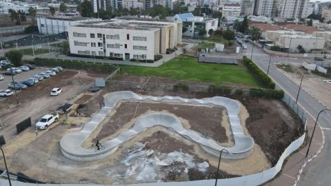 מסלול האופניים האתגרי שהחל לפני מספר חודשים בכניסה הצפונית לעיר ותסתיים בחודש הקרוב.jpg