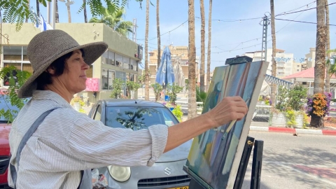 שדרת הדקלים המוקד הפופולארי ביותר עבור האמנים.JPG