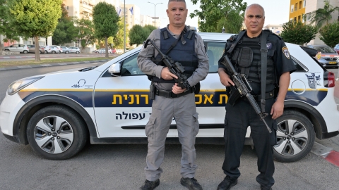 תגבורת של ביטחון בעיר.JPG